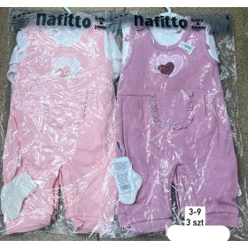 Komplety DZIECIĘCA , Size 3-9m,paczka 3szt,1kolor