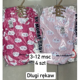 Body DZIECIĘCA , Size 3-12m,paczka 4szt,1kolor