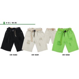Spodenki Jeansy DZIECIĘCA , Size 4-12 lat,paczka 5szt,1kolor