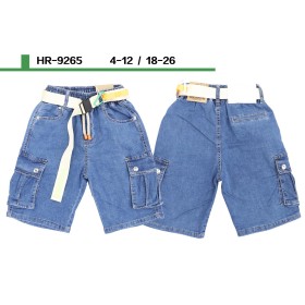 Spodenki Jeansy DZIECIĘCA , Size 4-12 lat,paczka 5szt,1kolor