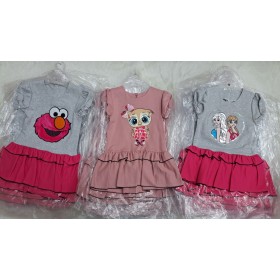 Sukienka DZIECIĘCA , Size 92-122,paczka 6szt,1kolor