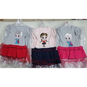 Sukienka DZIECIĘCA , Size 92-128,paczka 7szt,1kolor