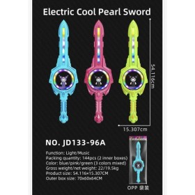 ZABAWKI ELECTRIC COOL PEARL SWORD ,6SZT / PACZKA, KOLOR JAK NA ZDZIĘCIU