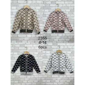 Sweter DZIECIĘCA ,size 4-14 lat,paczka 24szt ,mix kolor