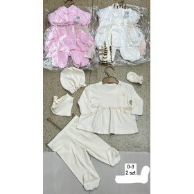 Komplety DZIECIĘCA ,size 0-3m,paczka 2szt ,1kolor