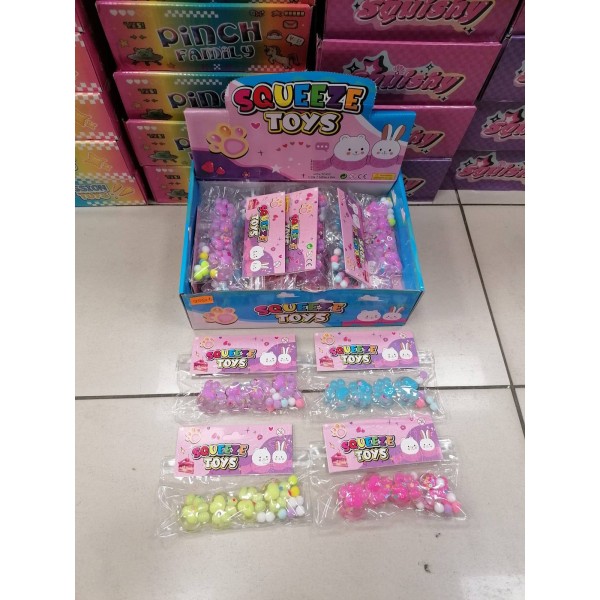 ZABAWKI squeeze,20szt /PACZKA,KOLOR JAK NA ZDZIĘCIU